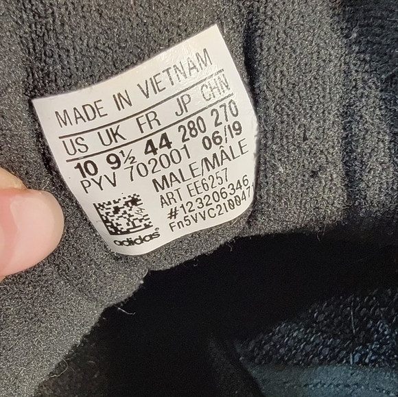 ADIDAS LXCON 94 Core Black/Grey Six/ Solar Red Sneakers Athletic shoes Size 10 - Picture 16 of 17